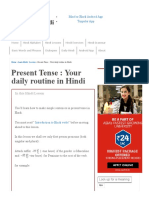 Your Daily Routine in Hindi - Learn Hindi