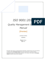 ISO 9001:2015 Quality Manual 2nd Edition Preview