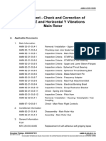 Adjustment - Check and Correction of Vertical Z and Horizontal Y Vibrations Main Rotor