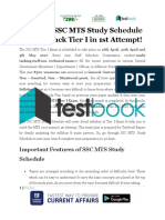 30 Days SSC MTS Study Schedule 2017 Crack Tier I in 1st Attempt PDF