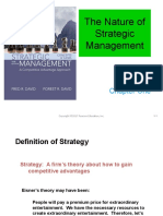 The Nature of Strategic Management: Chapter One