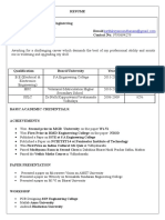 Resume S.Karthikeyan B.E. Electrical & Electronic Engineering Email: Contact No: 9790894279 Career Objective