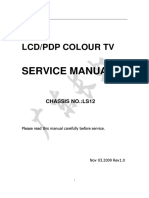 LCD/PDP Colour TV: Service Manual