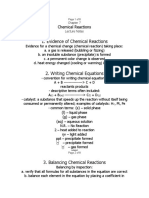 Evidence of Chemical Reactions