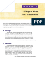 15 Ways To Write An Introduction