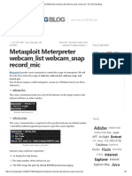 Metasploit Meterpreter Webcam - List Webcam - Snap Record - Mic - Eric Romang Blog