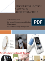 Business Models For Hi-Tech PRODUCTS (MT 5016) : What Is A Business Model?