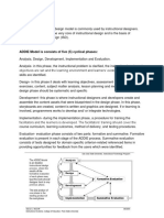 ADDIE Model Report Word File