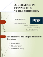 Tax Consideration in Project Finances