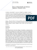 Co-Existing Problems of Mental Health and Substance Misuse (Dual Diagnosis) : A Literature Review