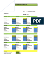 Concrete Estimator: Project: Club House Location: Menzi Village