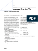 API Recommended Practice 584: Integrity Operating Windows