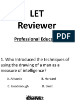 Let Reviewer Profed