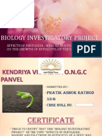 Biology Investigatory Project. KV ONGC PANVEL