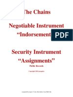 The Chains Negotiable Instrument "Indorsements": Public Records