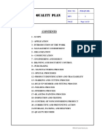 Quality-Plan in Manufacturing Og Pre-Eng'Ng Structures