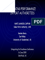 Imroving Performance in Port Authorities