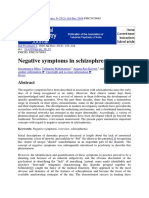 Negative Symptoms in Schizophrenia