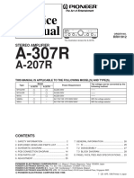 Pioneer A-307r 207r Stereo Amplifier