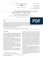 Biochemical Characterization of Blood Orange, Sweet Orange