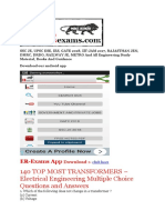 140 Top Most Transformers - Electrical Engineering Multiple Choice Questions and Answers