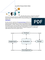 ADDIE Instructional Design Certificate Program