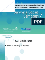 Surviving Sepsis Campaign 2016 Guidelines Presentation Final