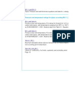 Pipes. Pressure and Wall Thickness Equations and Data For A Straight Pipe. ASME B31.1 and B31.3.ods