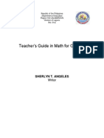 Teacher's Guide in Math For Grade 5: Sherlyn T. Angeles