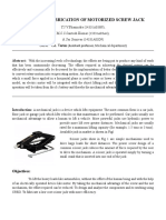 Design and Fabrication of Motorized Screw Jack