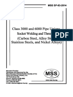 MSS SP-83-2014 Class 3000 and 6000 Pipe Unions, Socket Welding and Threaded (Carbon Steel, Alloy Steel, Stainless Steels, and Nickel Alloys)