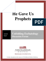 He Gave Us Prophets - Lesson 8 - Forum Transcript