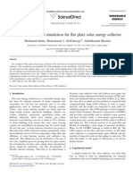 Validation of CFD Simulation For Flat Plate Solar Energy Collector