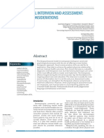 The Clinical Interview and Assessment