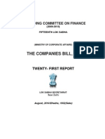 21 Report Companies Bill