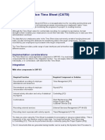 Cross-Application Time Sheet (CATS) : Purpose