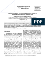 Influence of Sequence of Cold Working and Aging Treatment On Mechanical Behaviour of 6061 Aluminum Alloy