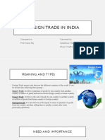 Foreign Trade in India