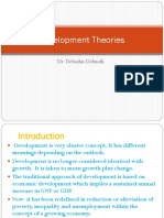 Development Theories: Dr. Debashis Debnath