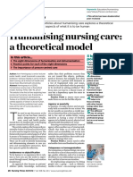 Humanising Nursing Care A Theoretical Model