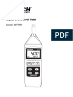 Digital Sound Level Meter: User's Manual