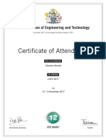 LAPC 2017 Certificate
