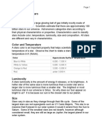 Understanding Stars Content Notes