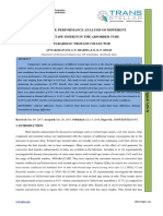 Comparative Performance Analysis of Different Twisted Tape Inserts in The Absorber Tube of Parabolic Trough Collector