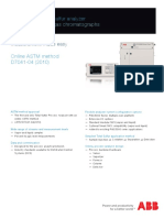 Total Sulfur Analyzer CG Conditions