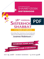 Sisterhood Shabbat Program