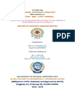 "Financial Statement Analysis" "Itc Limited - Abd - Iltd", Chirala