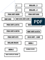 Dslam - 1 Dslam - 3 Dslam - 2 Dslam - 4 PDH Krt-Seri PDH Krt-Dgi DDF Dgi DDF Krt-Tti