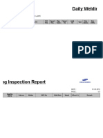 RFI-3409 - Daily Welding Inspection Report (Pipe Support)