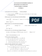 Numerical Methods Question Bank